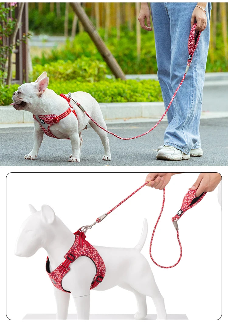 Cotton Floral Dog Leash