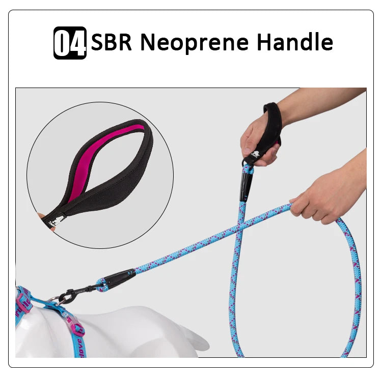 Reflective Padded Handle Dog Lead