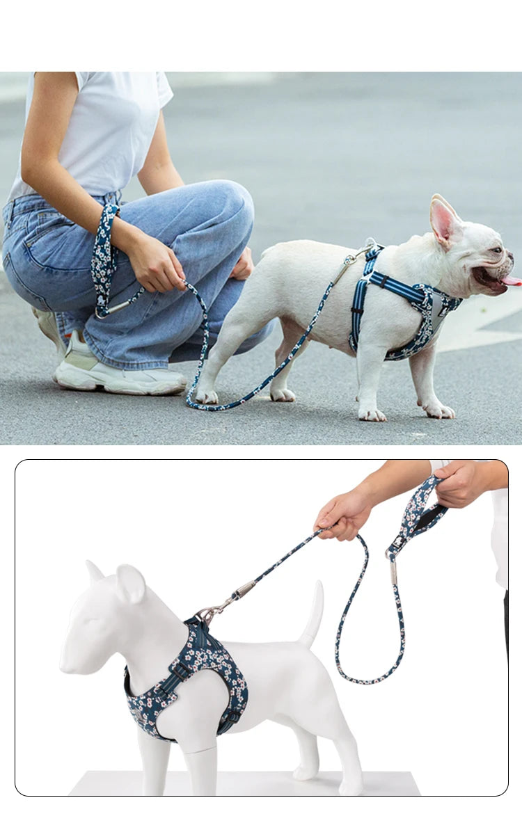Cotton Floral Dog Leash