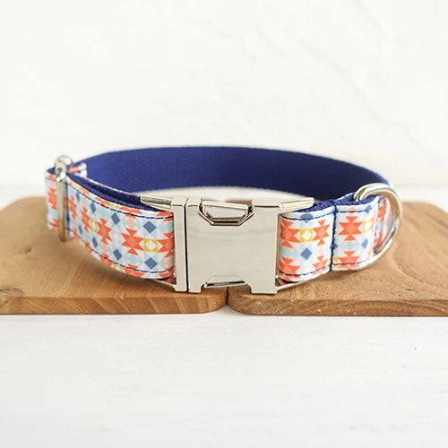 THE LANTERN Engraved Dog Collar Set