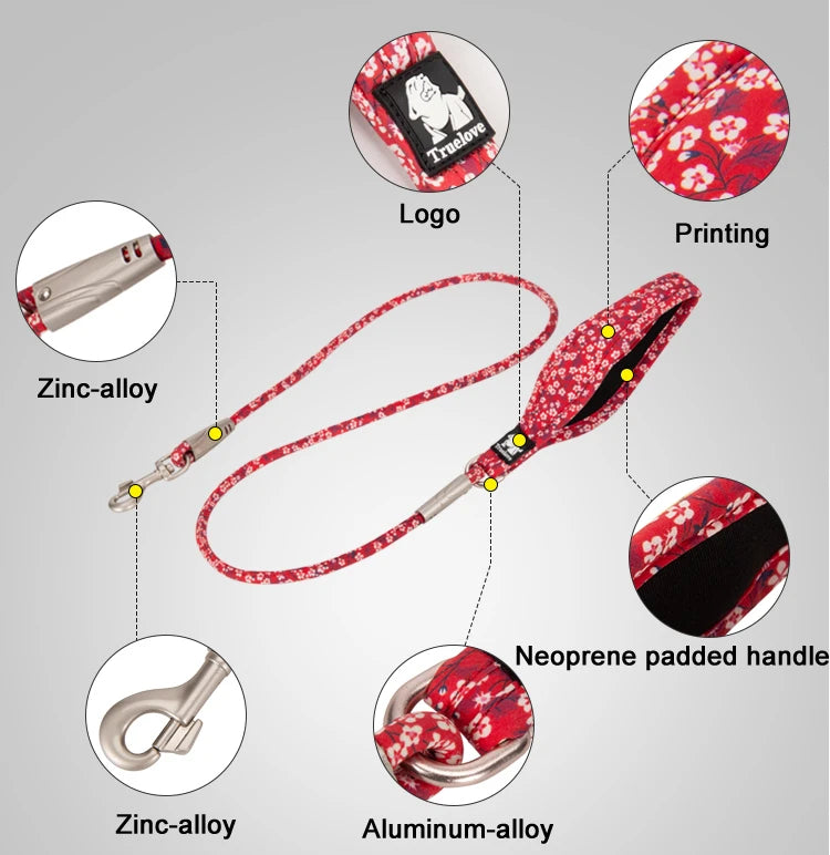 Cotton Floral Dog Leash