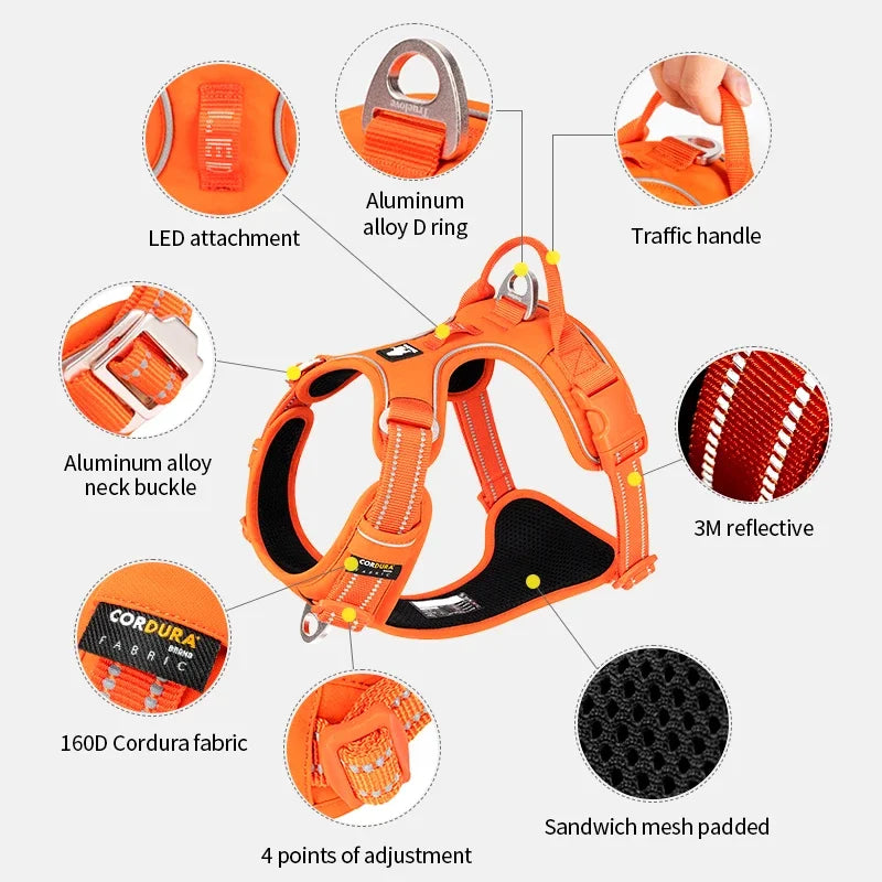 Adventurer No Pull Durable Dog Harness
