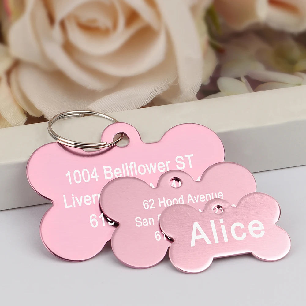 Bone Shaped Dog ID Tag