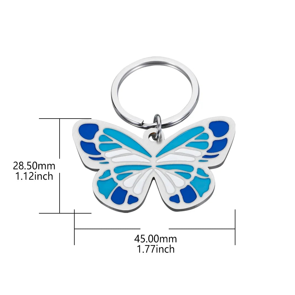 Butterfly Dog ID Tag