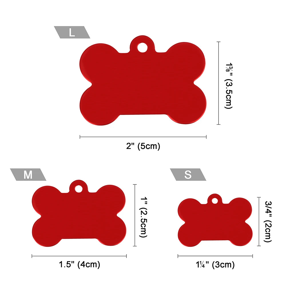 Bone Shaped Dog ID Tag