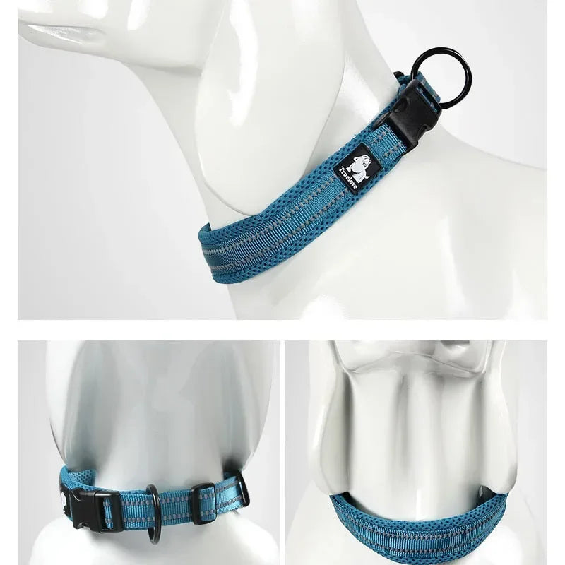 Heavy Duty Reflective Adjustable Nylon Dog Collar