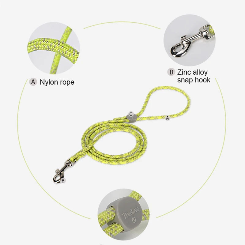 Lightweight Nylon Rope Dog Lead
