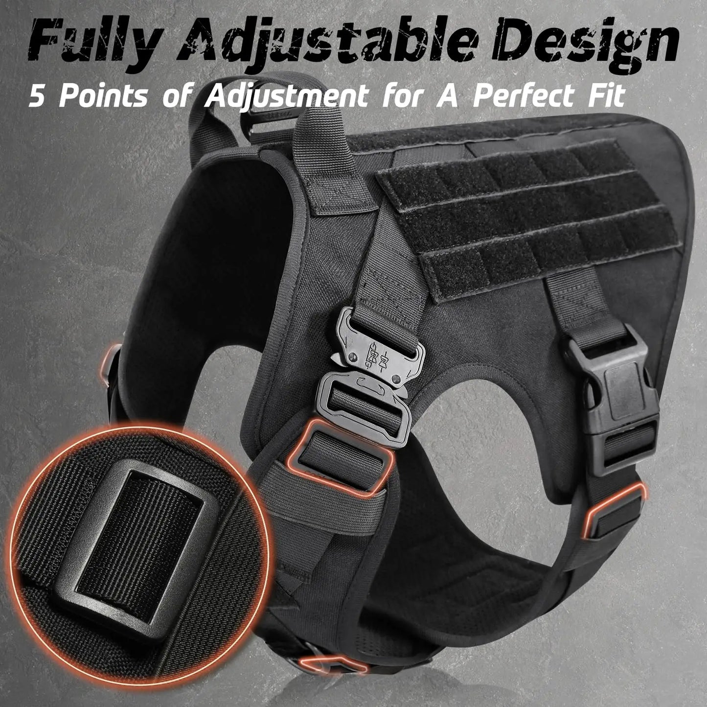 Tactical Dog Training Harness