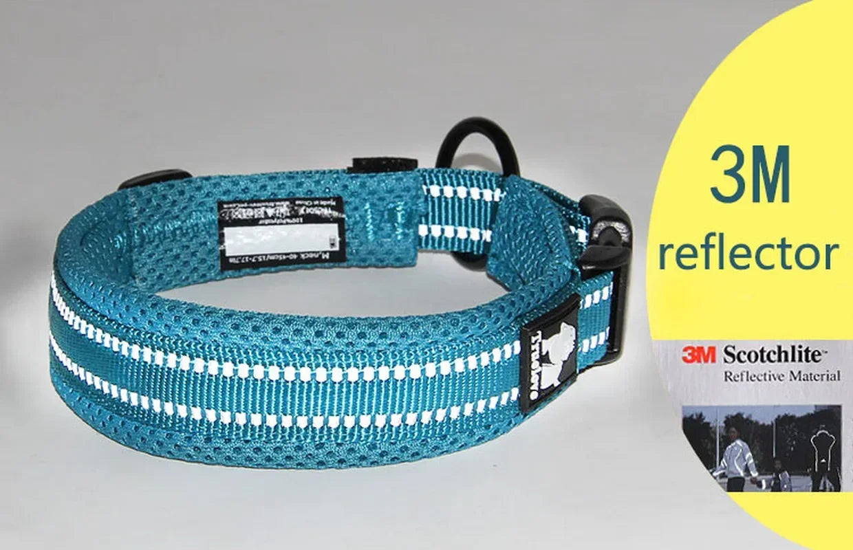 Heavy Duty Reflective Adjustable Nylon Dog Collar