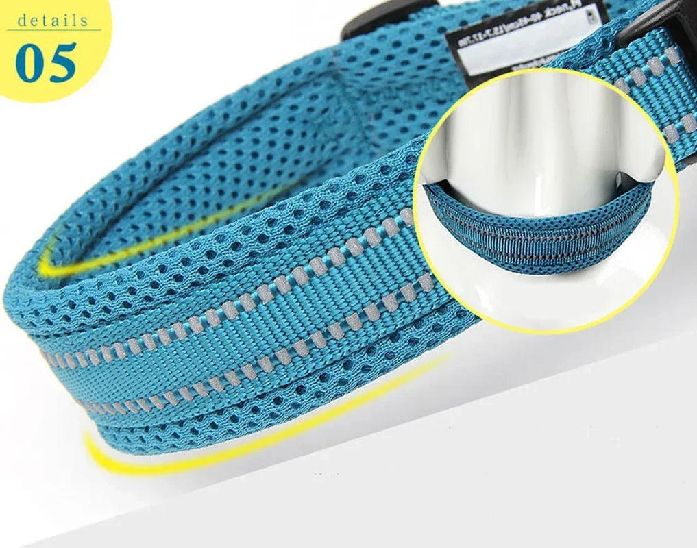 Heavy Duty Reflective Adjustable Nylon Dog Collar