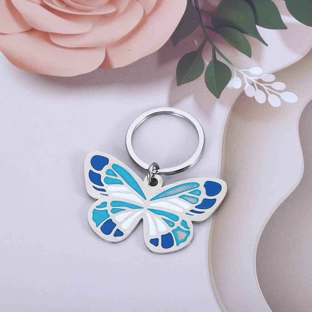 Butterfly Dog ID Tag
