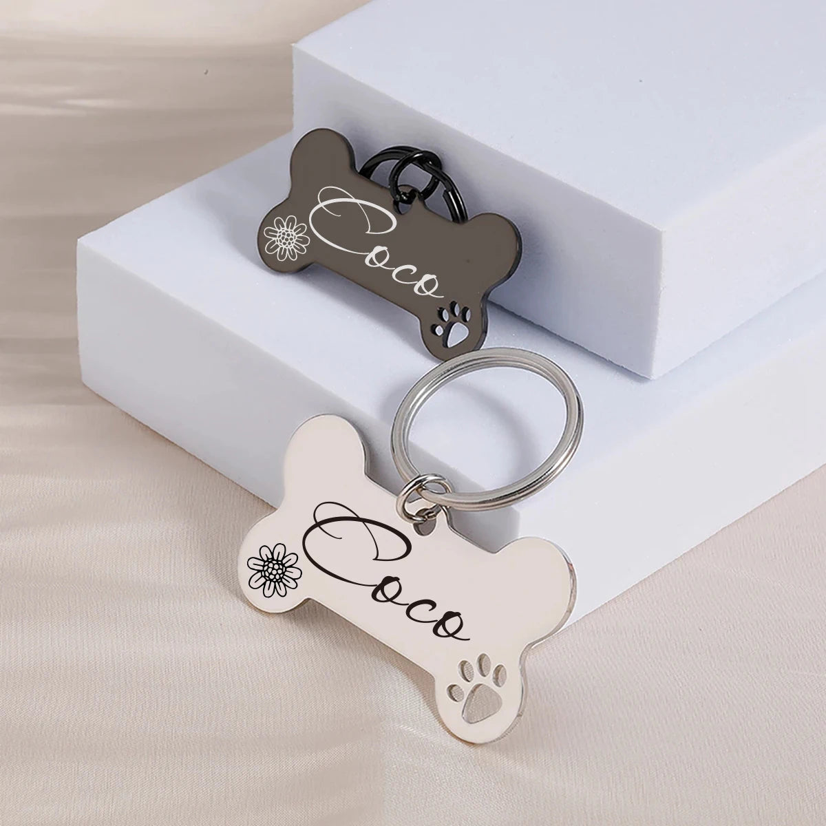 Bone Shaped Premium Dog ID Tag