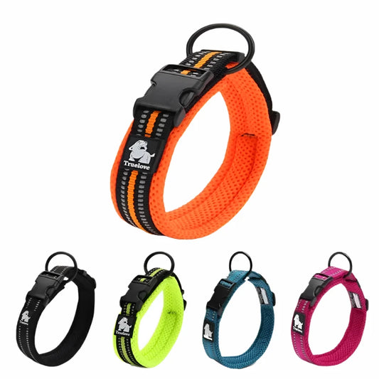 Heavy Duty Reflective Adjustable Nylon Dog Collar
