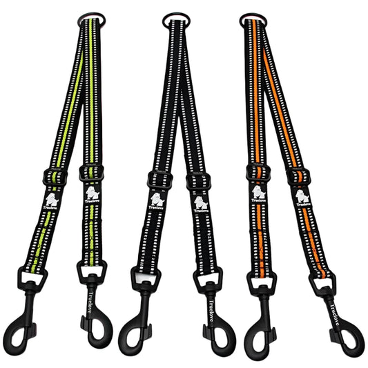 Reflective Nylon Double Dog Leash Splitter