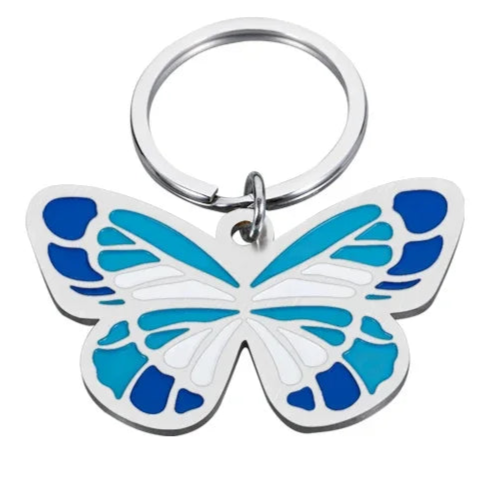 Butterfly Dog ID Tag
