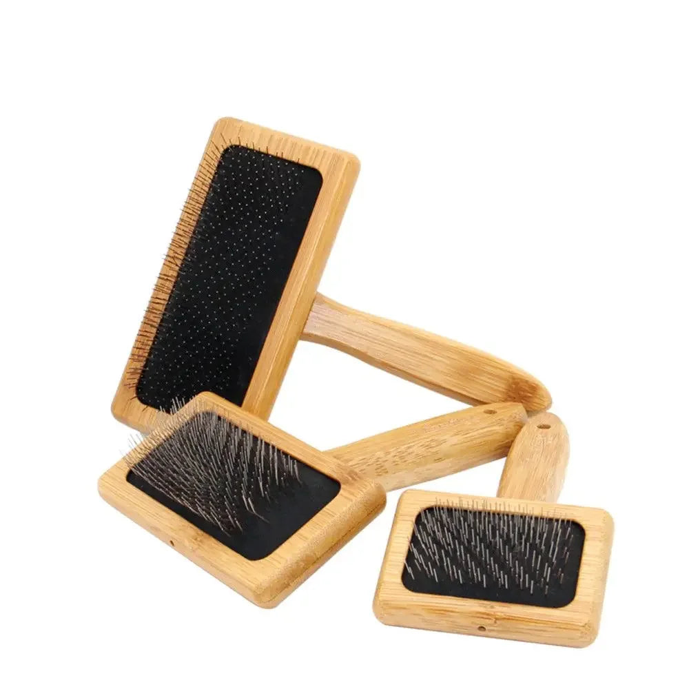 Natural Bamboo Handle Dog Brush