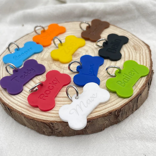 Silicone Bone Shape Dog ID Tag